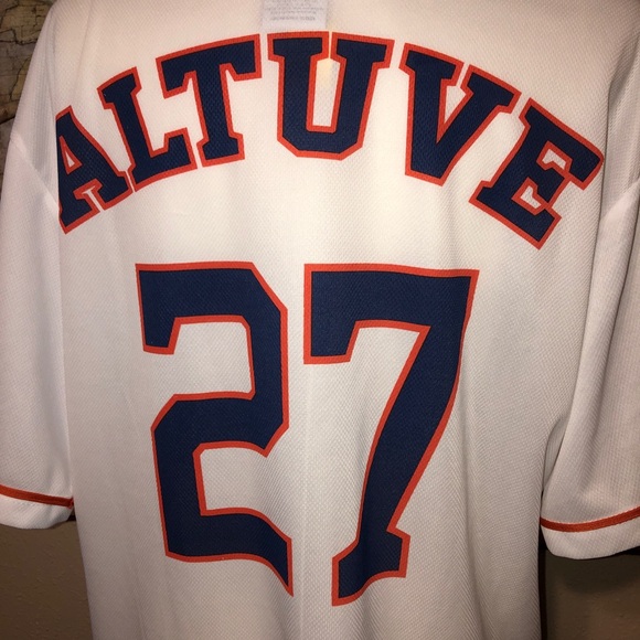 XL Houston Astros Jersey Jose Altuve 27 Shirt Unisex - Picture 13 of 16